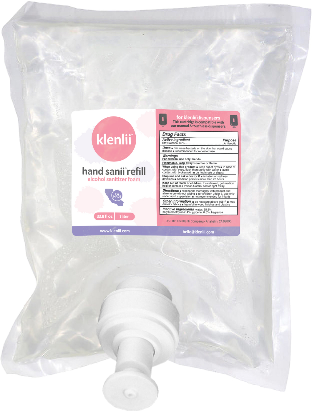 Dispenser Hand Sanii Refill Kit